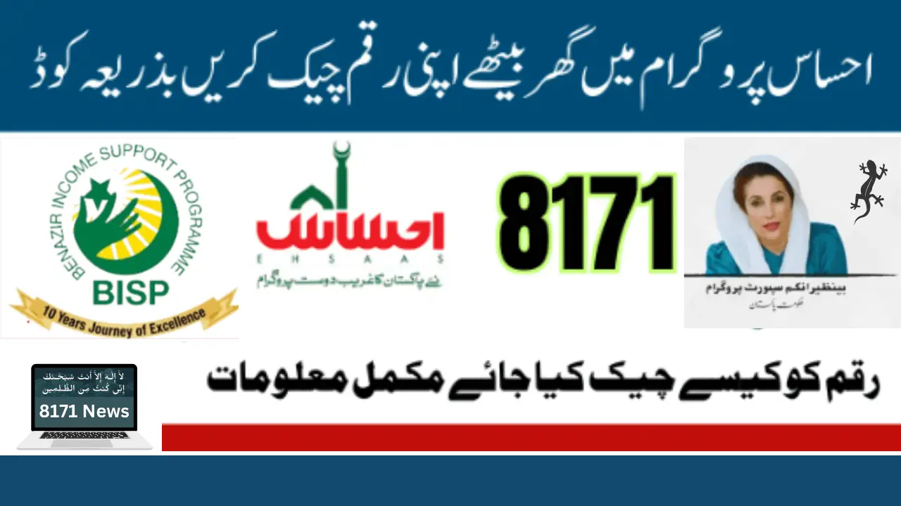 Latest Update Ehsaas Program Balance Check By 8171 Code