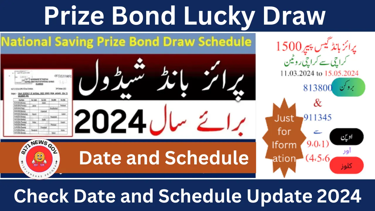 Prize Bond Lucky Draw Check Date and Schedule Update 2024